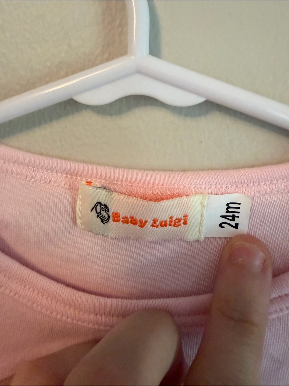 Baby Luigi Pink Puppy Appliqué Ruffle Hem Long-Sleeve Top - Picture 4 of 4